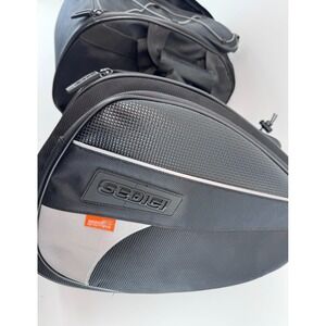 Sedici Universal Motorcycle Saddlebags 4-Piece Set Black Nylon Street Bags